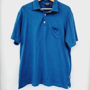 Patagonia Squeaky Clean Blue Striped Polo Size Large